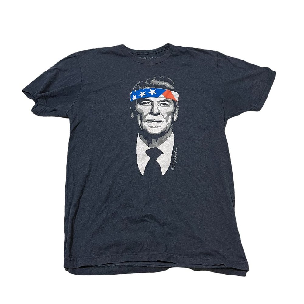 Rowdy Gentleman Ronald Reagan T shirt Size: Large